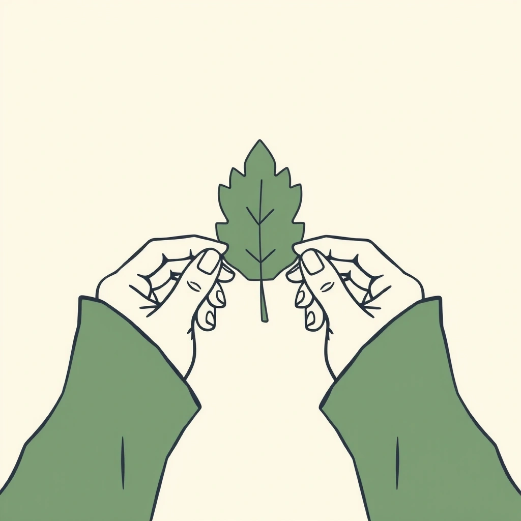 Ilustracja reprezentująca opiekę i naturę